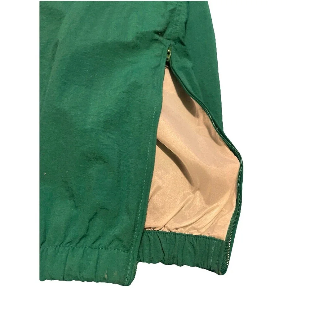 Vtg 90s REEBOK Vector Tracksuit Set XL Green White Windbreaker Jacket Pants
